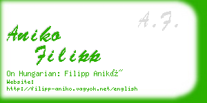 aniko filipp business card